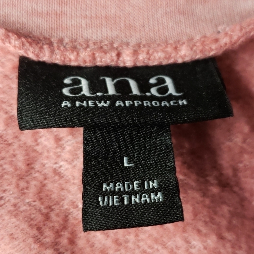 ana Sweatshirt Large Raspberry Pink Side Laces - Picture 6 of 7